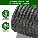 Yescom 15' Artificial Grass Roll Large-scale Landscape Projects | Cut-to-Length