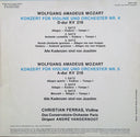 Wolfgang Amadeus Mozart - Violinkonzerte Nr. 4 D-Dur KV 218 Und Nr.5 A-Dur KV 219 *GERMANY* | Near Mint (NM) Excellent (EX)