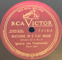 Ignacy Jan Paderewski - Nocturne In E Flat Major / Mazurka In C Sharp Minor *78 RPM* | Very Good Plus (VG+) Generic
