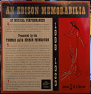 Various - An Edison Memorabilia Of Musical Performances Volume One (VINYL) | Mint (M) Mint (M)