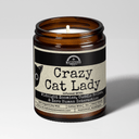 Crazy Cat Lady | Scent: Apricot Freesia | 9oz Funny Candle | Malicious Women Co