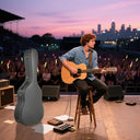 Yescom 40"-41" Hard Shell Acoustic Guitar Case for Air Travel