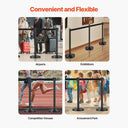 Yescom 6pcs Crowd Control Stanchions with 6.5ft Retractable Belt