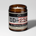 DD-214 | Scent: Oakmoss & Amber | 9oz Work Candle | Malicious Women Co