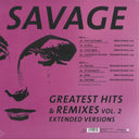 Savage - Greatest Hits & Remixes Vol. 2 (VINYL 12" Zyx) | NEW Mint (M) Mint (M)