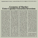 Geometry Of Murder: Extra Capsular Extraction Inversions (Crystal Clear Vinyl) [Vinyl]