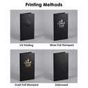 Yescom Personalized Menu Covers - 8.5x11 PU Leather Custom Printed & Color