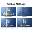Yescom Personalized Menu Covers - 8.5x11 PU Leather Custom Printed & Color