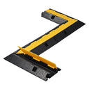 Yescom 1-Channel Cable Ramp Protector 90° Left/Right Turn Corner for 2" Cables