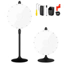 Yescom Wholesale Pack - Dry Erase Spinning Wheel Blank Prize Wheel