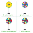 Yescom Custom Spinning Prize Wheel Dry Erase Complete Kit