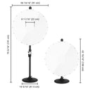 Yescom Wholesale Pack - Dry Erase Spinning Wheel Blank Prize Wheel