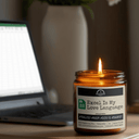 Excel Is My Love Language | Scent: Palo Santo | 9oz Work Candle | Malicious Women Co