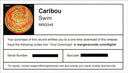 Caribou - Swim | Mint (M) Mint (M)