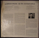 German Music of the Renaissance | Near Mint (NM) Excellent (EX)