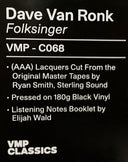 Dave Van Ronk - Folksinger (VMP | 180 GRAM VINYL) | Mint (M) Mint (M)