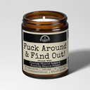 Malicious Women Co. F*ck Around & Find Out 9oz Funny Candle Malicious Women Co. Soy Wax Clean Burning Long Lasting Gift Candle Aroma