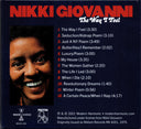 Nikki Giovanni - The Way I Feel (CD) | Mint (M) Mint (M)