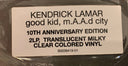 good kid, m.A.A.d City: 10th Anniversary (MILKY CLEAR VINYL) | Mint (M) Mint (M)