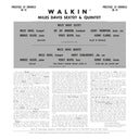 Miles Davis All Stars - Walkin' (Original Jazz Classics Series) (180g VINYL) | Mint (M) Mint (M)