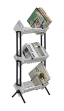 Musiea BX300 3 Tier Vinyl Record Holder for Albums, Magazine Display, Book and Files Organizer