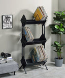 Musiea BX300 3 Tier Vinyl Record Holder for Albums, Magazine Display, Book and Files Organizer