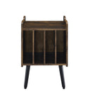 Musiea BX80 Vinyl Record Player Stand Mid Century Turntable Table with 4 Cabinet Record Storage