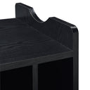 Musiea BX80 Vinyl Record Player Stand Mid Century Turntable Table with 4 Cabinet Record Storage