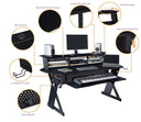 Musiea EX100 Series Music Recording Studio Desk Workstation w/3 x 4U Rack