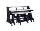 Musiea EX88 Series 88 Keys Pro Music Studio Desk Workstation with Rack Cabinet