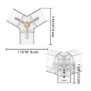 Yescom Hexagon Garage Light Connector Y-shade