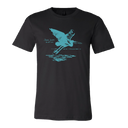 Blue Heron Suite Flying Heron Black - Tee