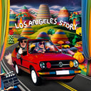 Paul + Kate Bollinger Cherry - Los Angeles Story (Clear W/ Red And Black Swirl VINYL) | Mint (M) Mint (M)
