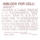 PHILL NIBLOCK - Niblock For Celli/Celli Plays Niblock [Vinyl]