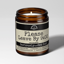 Please Leave By 9:00 | Scent: Jasmine & Eucalyptus | 9oz Funny Candle | Malicious Women Co