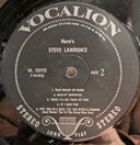 Steve Lawrence (2) - Here's Steve Lawrence | Excellent (EX) Excellent (EX)