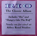 Rio (VINYL) | Mint (M) Mint (M)