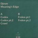 Djrum - (PRESALE 6/19/26) Meaning’s Edge (VINYL) | Mint (M) Mint (M)