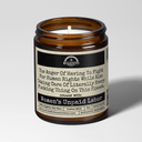 The Anger Of Having To Fight For Human Rights | 9oz Political Candle | Malicious Women Co.