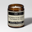 The Badass In Me Honors The Badass In You | 9oz Funny Soy Candle | Malicious Women Co.