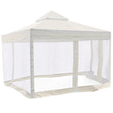 Yescom 10' x 10' Ivory Canopy Replacement Top with Net